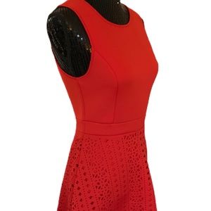 Anthropology ALYA red dress